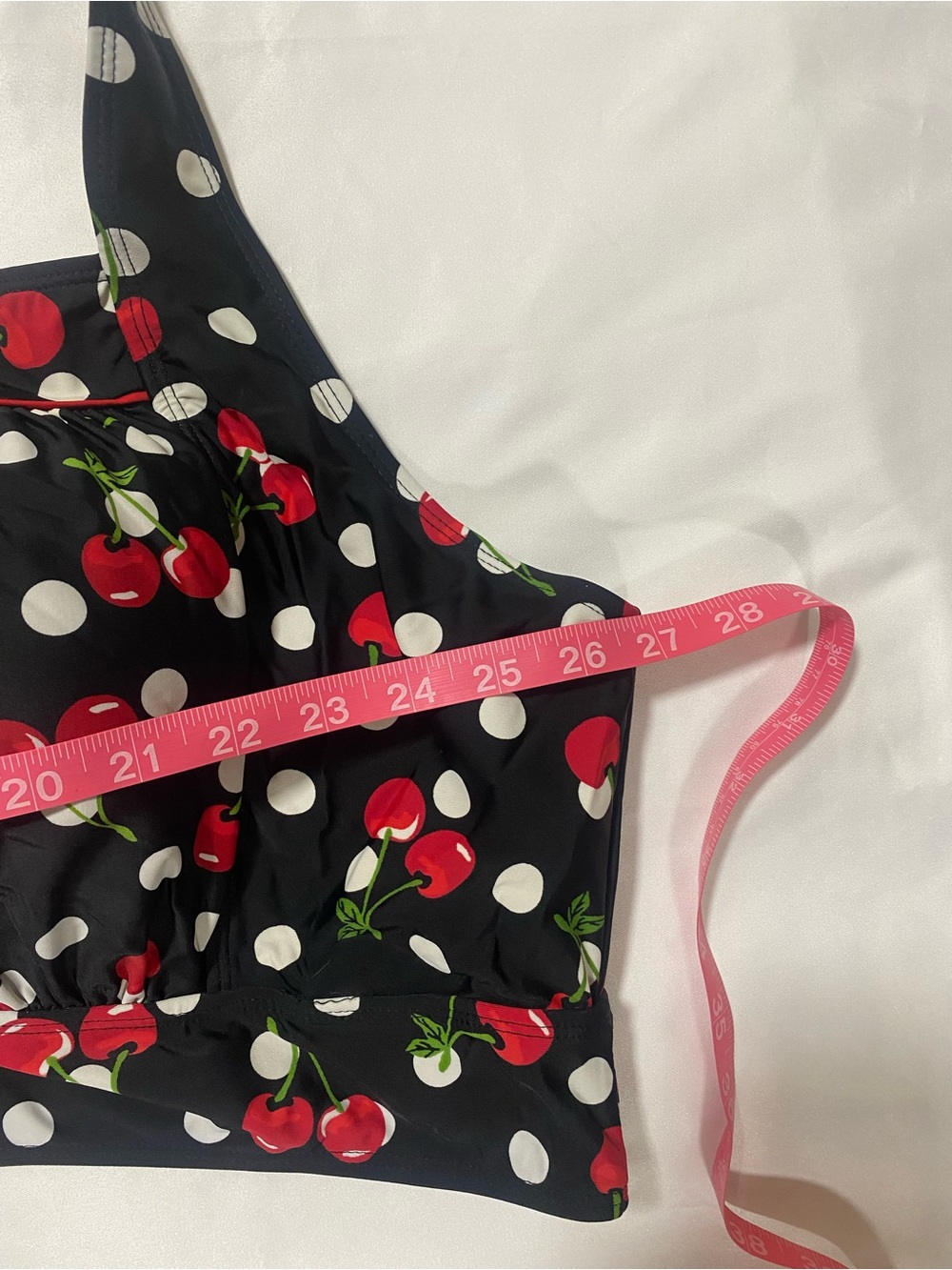 torrid Black Cherry Polka Dot Bikini Top with Red Cherries - Picture 3 of 5